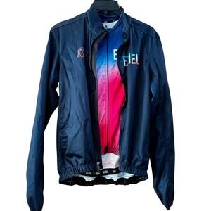 ELIEL 2022 Cycling Jersey & Windbreaker Jacket | Mens M, Blue Multi *EUC*